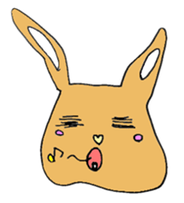 melting rabbit sticker #6218585