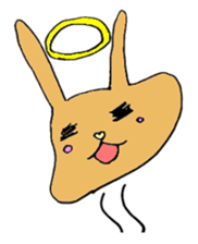 melting rabbit sticker #6218587