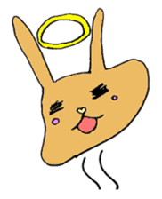 melting rabbit sticker #6218587