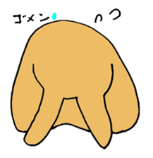 melting rabbit sticker #6218589