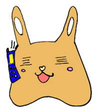 melting rabbit sticker #6218591