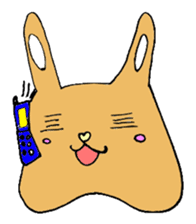 melting rabbit sticker #6218591