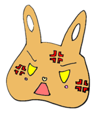 melting rabbit sticker #6218592