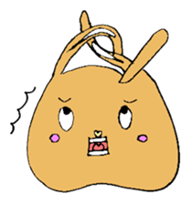 melting rabbit sticker #6218593