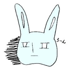 melting rabbit sticker #6218595