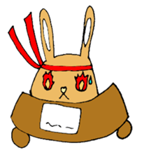 melting rabbit sticker #6218596