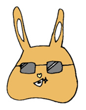 melting rabbit sticker #6218598