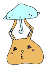 melting rabbit sticker #6218599