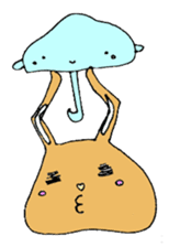 melting rabbit sticker #6218599