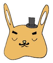 melting rabbit sticker #6218601
