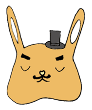 melting rabbit sticker #6218601