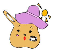 melting rabbit sticker #6218605