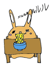 melting rabbit sticker #6218606