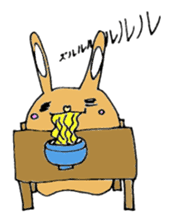 melting rabbit sticker #6218606