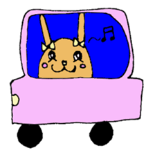 melting rabbit sticker #6218607