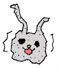melting rabbit sticker #6218619