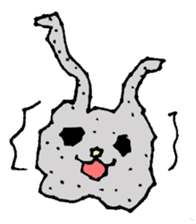 melting rabbit sticker #6218619