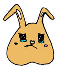 melting rabbit sticker #6218621