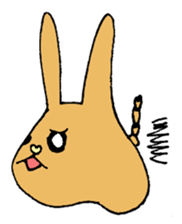 melting rabbit sticker #6218622