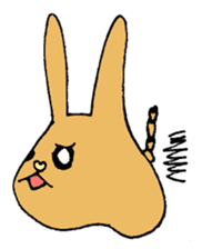 melting rabbit sticker #6218622