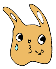 melting rabbit sticker #6218623