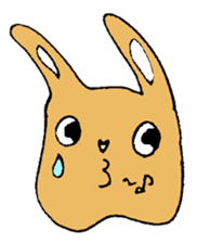 melting rabbit sticker #6218623