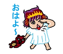 kawaii cheerleader sticker #6219104