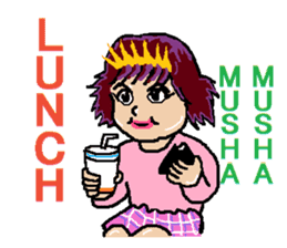 kawaii cheerleader sticker #6219106