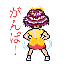 kawaii cheerleader sticker #6219112