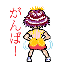 kawaii cheerleader sticker #6219112