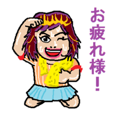 kawaii cheerleader sticker #6219113