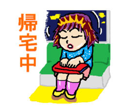 kawaii cheerleader sticker #6219114