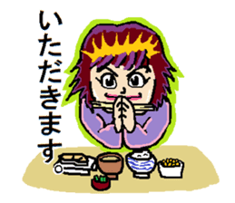 kawaii cheerleader sticker #6219116