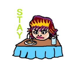 kawaii cheerleader sticker #6219124