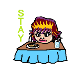 kawaii cheerleader sticker #6219124