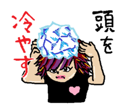 kawaii cheerleader sticker #6219131