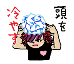 kawaii cheerleader sticker #6219131