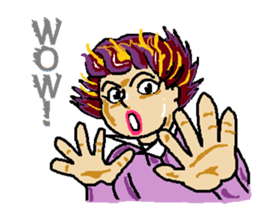 kawaii cheerleader sticker #6219134