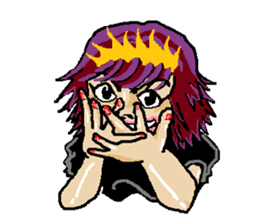 kawaii cheerleader sticker #6219135