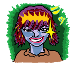 kawaii cheerleader sticker #6219136