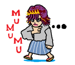 kawaii cheerleader sticker #6219137