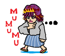 kawaii cheerleader sticker #6219137