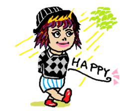 kawaii cheerleader sticker #6219141