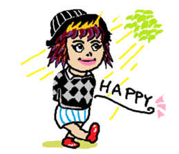 kawaii cheerleader sticker #6219141