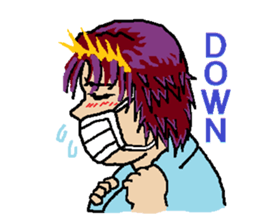 kawaii cheerleader sticker #6219143