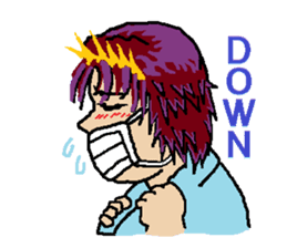 kawaii cheerleader sticker #6219143