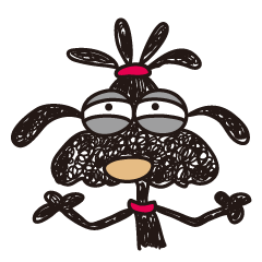 Moe dog's sticker (2)