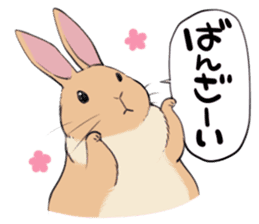 rabbit is  justice sticker #6219311
