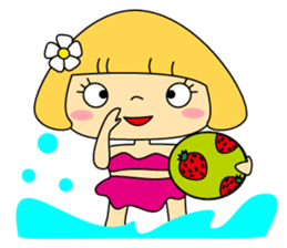 Love Lovely Girl! Hana-chan no.1 Japan sticker #6219595