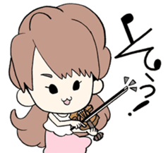Violinist"Okabe Machi" sticker #6220908